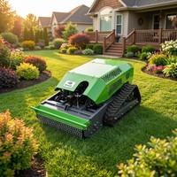 Tondeuse à gazon robotisée SK RC à chenilles de 800 mm, moteur essence 4 temps 18 CV, pour pentes raides et vergers, vente directe usine