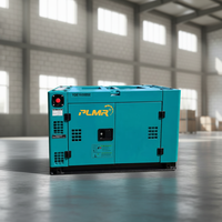 Groupe électrogène diesel bicylindre refroidi par air de 12-15 kW, pour travaux de construction commerciaux, avec prise de courant, générateurs diesel industriels portables