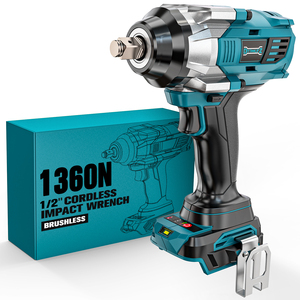 <span class=keywords><strong>Llave</strong></span> <span class=keywords><strong>de</strong></span> <span class=keywords><strong>Impacto</strong></span> Inalámbrica <span class=keywords><strong>de</strong></span> Alta Resistencia <span class=keywords><strong>de</strong></span> 1/2 Pulgada, 1100N.m, 20V, Sin Escobillas, <span class=keywords><strong>3</strong></span> Velocidades, con LED para Talleres <span class=keywords><strong>de</strong></span> Neumáticos y Mantenimiento <span class=keywords><strong>de</strong></span> Flotas - Product Image 1