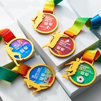 Médaille de récompense personnalisée pour la danse, gravée, imprimée UV, en cristal poli, minimaliste, écologique et de haute qualité, pour les vainqueurs de performance