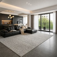 Grand tapis imperméable à poils bouclés avec dos antidérapant en silicone pour salon, tapis moderne sur mesure, fourniture d'usine
