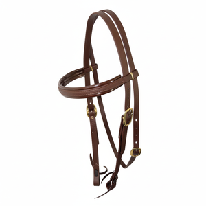 Brida de caballo de primera calidad Cuero genuino Suave acolchado Ajustable Durable Elegante Cómodo Entrenamiento de equitación Espectáculo Doma Salto - Product Image 1