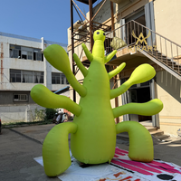 Fourmi monstre verte gonflable multi-jambes pour la décoration d'expositions d'art, ballon insecte gonflable pour les activités muséales