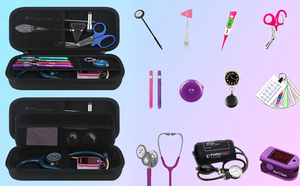 Estetoscópio rígido personalizado brilhante caixa de EVA para <span class=keywords><strong>3M</strong></span> <span class=keywords><strong>Littmann</strong></span> Classic III & Lightweight II S.E & MDF Bolsa médica sacos de transporte - Product Image 5