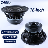 Haut-parleur de 18 pouces, 3000 W, équipement audio haute puissance, bobine vocale de 125 mm, caisson de basses, système de sonorisation en ligne pour extérieur, cornet