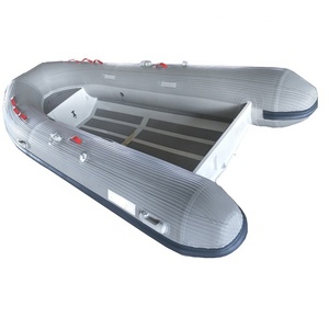 <span class=keywords><strong>Bateau</strong></span> de pêche gonflable à fond en aluminium <span class=keywords><strong>semi</strong></span>-<span class=keywords><strong>rigide</strong></span> de 3.9m avec renfort en PVC ou Hypalon pour bateaux à rames - Product Image 1