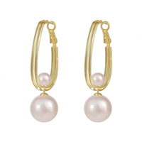 Ensemble de bijoux vintage pour femmes, chaîne en argent sterling 925, perle blanche ronde de qualité AAAA, style vague d'eau