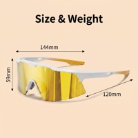 Lunettes de soleil de sport pour le VTT. Monture TR90 pour la protection solaire pendant le cyclisme. Lunettes de protection pour le cyclisme