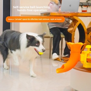 Juguete Clásico para Perros: <span class=keywords><strong>Lanzador</strong></span> de <span class=keywords><strong>Pelotas</strong></span> Clematis de Autoservicio, Juguete Interactivo Educativo para Mascotas, Alivia el Aburrimiento, Tipo Rompecabezas - Product Image 1