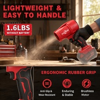 Souffleur de feuilles portable à main, puissance jet 700W, batterie Li-ion 20V, séchage rapide des surfaces de voiture 35000 tr/min