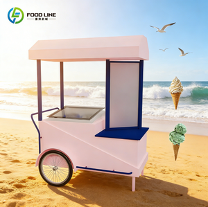 Chariot à glaces à <span class=keywords><strong>louer</strong></span>, chariot à crème glacée, chariot à glaces pour fête d'anniversaire, chariot de bar à glaces - Product Image 1