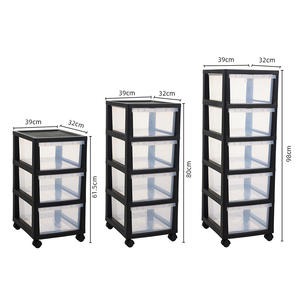 <span class=keywords><strong>Armoire</strong></span> et tiroirs en <span class=keywords><strong>plastique</strong></span>, à plusieurs niveaux, pour la cuisine, 50 cm - Product Image 2