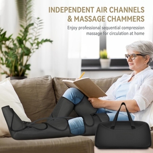 Masseur de pieds et de jambes de haute qualité, marque OEM, soulagement de la douleur, élimination de l'œdème, amélioration de la circulation, modes d'intensité réglables, alimentation USB - Product Image 6