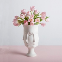 Hiện Đại Jonathan Adler Nghệ Thuật Cơ Thể Hình Dạng Mờ Gốm Tối Giản Bắc Âu Trang Trí Nhà Trắng Mặt Bình