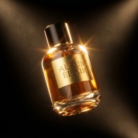 Étiquettes autocollantes holographiques personnalisées en feuille d'or durable pour flacons de parfum et emballages cosmétiques étanches