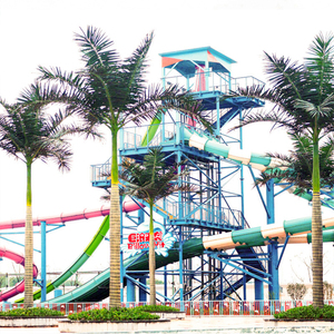 Palmera <span class=keywords><strong>Artificial</strong></span> de Fibra de Vidrio Personalizada, Resistente a los Rayos UV, Ignífuga, Palmera de Coco Hawaiana Real, Decoración de Paisajes para Hoteles - Product Image 5