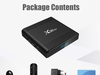Décodeur TV intelligent Android Quad Core avec décodage vidéo HDR, multilingue, avec télécommande