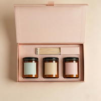 Boîte à rabat magnétique personnalisée en gros avec logo, boîte cadeau rose pour parfum avec insert en EVA pour l'emballage de flacons cosmétiques