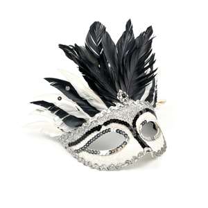 Festa di carnevale sfilate soffice <span class=keywords><strong>maschera</strong></span> di piume Mardi Gras Queen Mask sfilata <span class=keywords><strong>maschera</strong></span> di paillettes in pelle di piume <span class=keywords><strong>maschera</strong></span> facciale - Product Image 6
