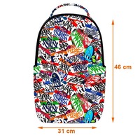 Sac à dos personnalisé pour ordinateur portable, style graffiti, art urbain, hip-hop, pour adolescents, garçons, filles, jeunes