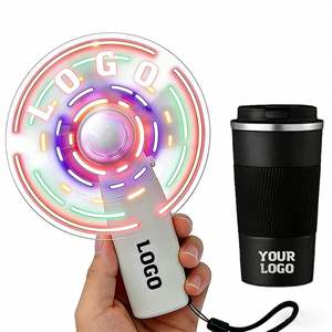 Ventilador LED Portátil Personalizado con Mensaje, para Fiestas, Bodas, Negocios, Promociones, Eventos, Regalos, Conciertos, Publicidad - Product Image 1