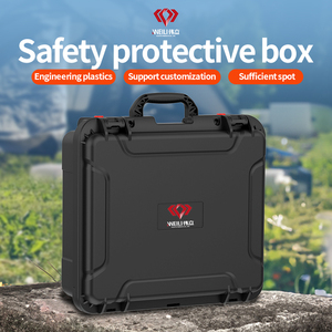 Caja de herramientas portátil a prueba de agua ISO9001 caja de protección de equipos con caja de seguridad de plástico interior de espuma en forma con asa - Product Image 4