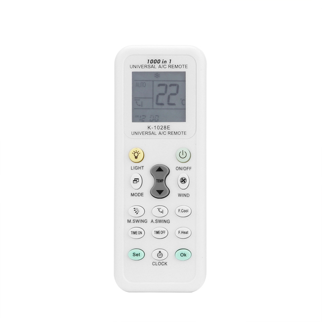 Universal K-1028e Latest 1000 in 1 Ac Remote Control for Air Conditioner Condition Lcd Backlight A/c Muli Remote Control
