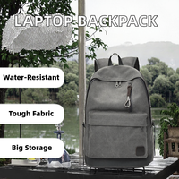 Sac à dos étanche pour étudiants, 15,6 pouces, avec port USB, protection RFID, motif lettres fantaisie en toile, fermeture éclair, doublure polyester, grande capacité