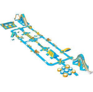 <span class=keywords><strong>Happy</strong></span> Equipment Toboggan de parc aquatique mobile gonflable Grand support d'obstacle extérieur Piscine Quai flottant - Product Image 1