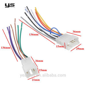 Harnais de câblage automobile 16 broches pour <span class=keywords><strong>autoradio</strong></span> <span class=keywords><strong>Clarion</strong></span>, <span class=keywords><strong>adaptateur</strong></span> d'installation stéréo de rechange, câble personnalisé en usine pour système audio de voiture - Product Image 2