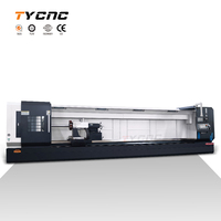 Torno CNC Horizontal de Cama Plana de Alta Resistencia CK61100 con Control GSK, Portaherramientas Eléctrico de 8 Posiciones, Motor Único de 220/380V