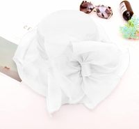 Sombrero Cloche de Organza para Mujer, Estilo Derby, para Fiestas de Té, Bodas, Verano y Playa