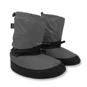 Chaussons d'hiver ultralégers en duvet d'oie Chaussons d'extérieur d'intérieur Tente chaude Bottes souples pour hommes et femmes avec sac de rangement - Product Image 4