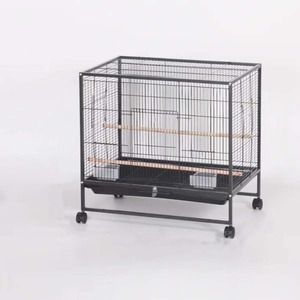 Gabbia Grande in Metallo per Uccelli con Supporto su Ruote, Gabbia Extra Large per Pappagalli, Agaporni e Fringuelli, Casetta Facile da Pulire per Animali Domestici da Interno - Product Image 2