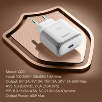 Cargador USB C LDNIO Q20 de 60W 20V con Logotipo Personalizado al por Mayor, Adaptador de Carga Rápida PD 3.2 para iPhone 17, OEM ODM