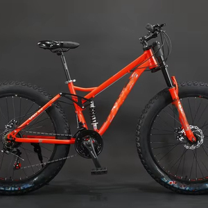 Bicicletas de Suspensión Completa con Cuadro de Acero y <span class=keywords><strong>Horquilla</strong></span> de Acero, Pedales Ordinarios, Velocidades 7/21/24/<span class=keywords><strong>27</strong></span>/30, Llantas Grandes 4.0 de <span class=keywords><strong>26</strong></span> y <span class=keywords><strong>27</strong></span>.<span class=keywords><strong>5</strong></span> Pulgadas, Venta al por Mayor de Fábrica - Product Image 1