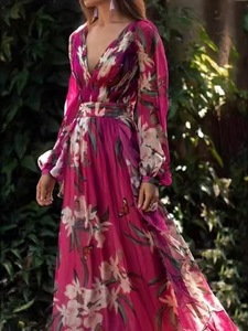 QFZ3641 - Vestido Largo con Tirantes, Talla Grande, Ajustado, con Parches Transparentes, Vestido Sexy de Gasa - Product Image 1