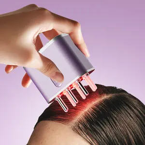 Electric Hair Growth Scalp Oil Application Massager Anti Hair Loss Comb Scalp Massage Hair Brush Oil Applicator