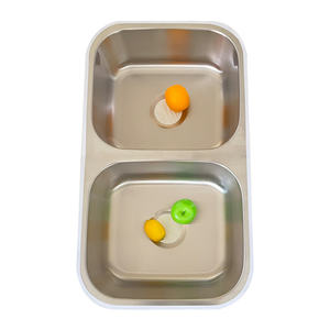 OT-7845A nuovo Design commerciale doppio lavello da cucina in stile fattoria in acciaio inossidabile 304 - Product Image 2