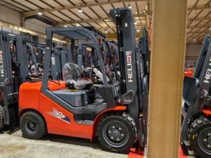 Forklift LPG 3 Ton Mesin Jepang Nissan K25, Pengangkat Fork, Forklift Tugas Berat, Peralatan Penanganan Material - Product Image 1