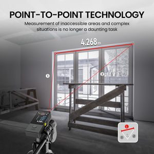 Công cụ Đo Laser căn chỉnh trực quan song phương với màn hình góc xoay thời gian thực - Product Image 3