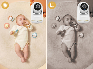 5 inch LCD hiển thị 720P Pan nghiêng tầm nhìn ban đêm babyfoon giám sát bảo Mẫu thông minh bé điện thoại không dây máy ảnh bé Màn hình vb803 - Product Image 6