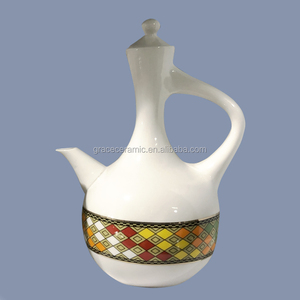 Jebena éthiopienne en céramique et porcelaine bon marché, pot à café personnalisé - Product Image 5