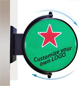 High Brightness Illuminated Business display Projected Signage Led Rotating Advertising <b>Light</b> Box <b>Sign</b> for Outdoor Restaurants - Product Image 1