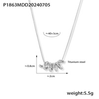 Collier chaîne serpent minimaliste avec pendentif design torsadé en acier inoxydable bijoux de mode décontractés