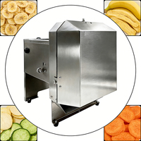 Commerciële bananen snijmachine 130 tpm 775 motor CE gekeurd 220V 96W voor fruitverwerkingsbedrijven, eenvoudig te bedienen