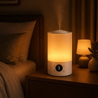 Humidificateur à ultrasons à brume froide 4L, 300ml/h, humidificateur d'air silencieux, veilleuse, affichage LED, aromathérapie pour chambre à coucher, chambre de bébé