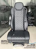 Siège conducteur Sprinter Captain Chair à suspension pneumatique, confortable et réglable, pour fourgonnette 4x4, camping-car, camionnette légère