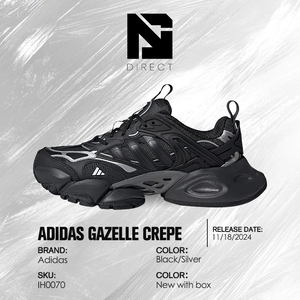 Zapatillas Adidas Vento XLG Deluxe 'Negras' de Lujo, Estilo Casual Gazelle, con Malla y Cordones Gruesos, para Caminar - Product Image 6