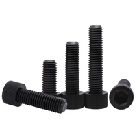 Vis à tête hexagonale en nylon, vis en plastique noir, boulons à tête cylindrique, vis à tête coupelle en plastique M4/M5/M6